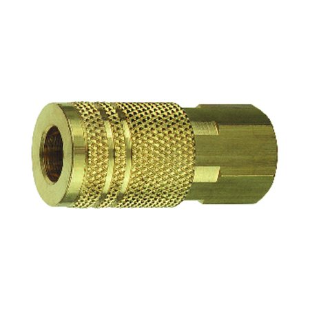 TRU-FLATE Brass Quick Change Coupler 1/4 in. FPT 1 pc 13235